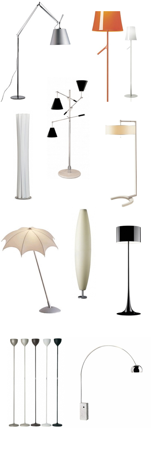modern standing lamps