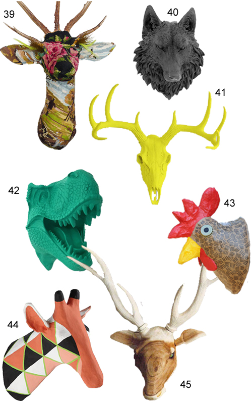 Get the Look 45 Faux Animal Heads StyleCarrot