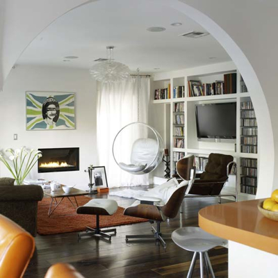 Living Etc brit flag & eames lounge