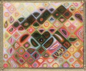 Lover's Eye- Inka (after Chuck Close