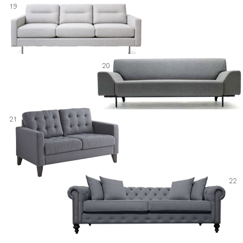 22 Modern Gray Sofas